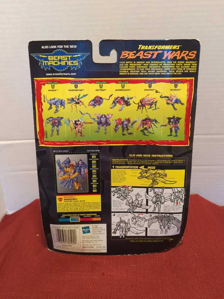 Transformers Beast Wars Transmetal Airazor Fox Kids Redeco Damaged Package - Image 2 of 2