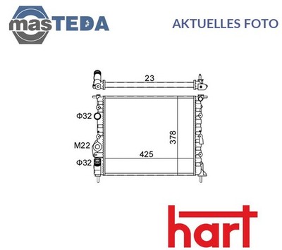 601 382 KÜHLER WASSERKÜHLER MOTORKÜHLER HART NEU OE QUALITÄT