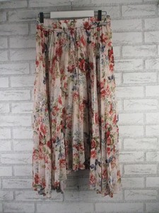 Forever New Women's AUS 10 Floral Maxi Skirt - Pink Multicoloured Chiffon