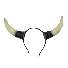 Halloween Demon Horns Headband Devil Sheep Horns Headband Goat Horn Hairband ...