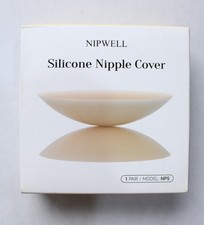 Nipwell Women's Reusable Hypoallergenic Silicone Nipple Cover AC2 Nude Small NWT