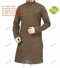 Mens Kurta Fashion Shirt Embroidered Mens Long Kurta Cotton India Clothing