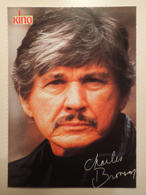 Charles Bronson - Kino Autogrammkarte