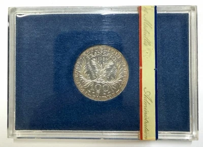 Pièce 100 Francs 1984 BU France 🇫🇷 Marie Curie Argent REF00055 - Photo 1/4
