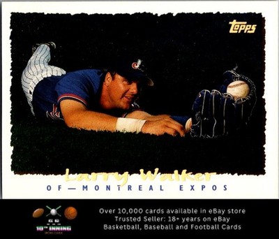 1995 Topps CyberStats (Spectralight) BASEBALL #221 Larry Walker