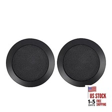 2 Pack 4 Inch Speaker Grill Cover Black SubWoofer Round Circle Mesh Woofer 