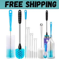 5 Pack Bottle Brush Cleaning Set  Long Handle Bottle Cleaner for Washing Narrow