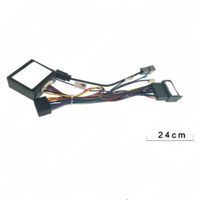 for  Fit mid-range 16P Android navigation and audio power cord+protocol box