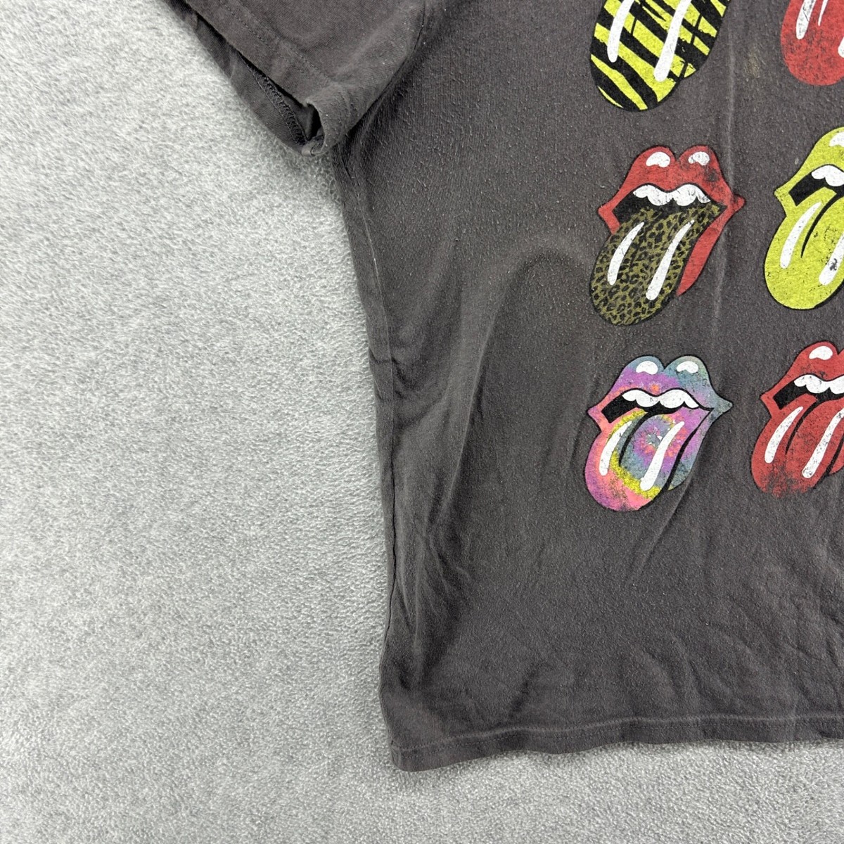 Rolling Stones T Shirt Adult Size Medium Gray Short Sleeve Tongues