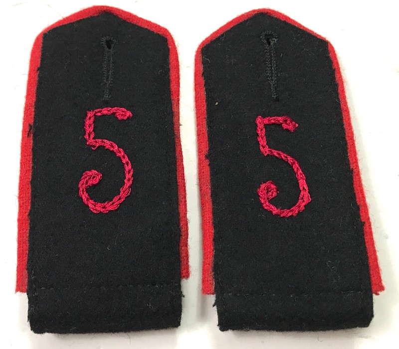 WWI GERMAN M1907 M1915 TUNIC 5TH PIONEER REGIMENT SHOULDER BOARDS