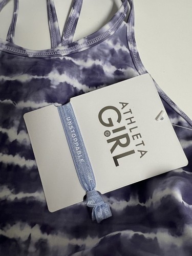 Athleta Girl 2 Looks In One Reversible Straps Cross SportsBra Flower XL/14 - Picture 6 of 6