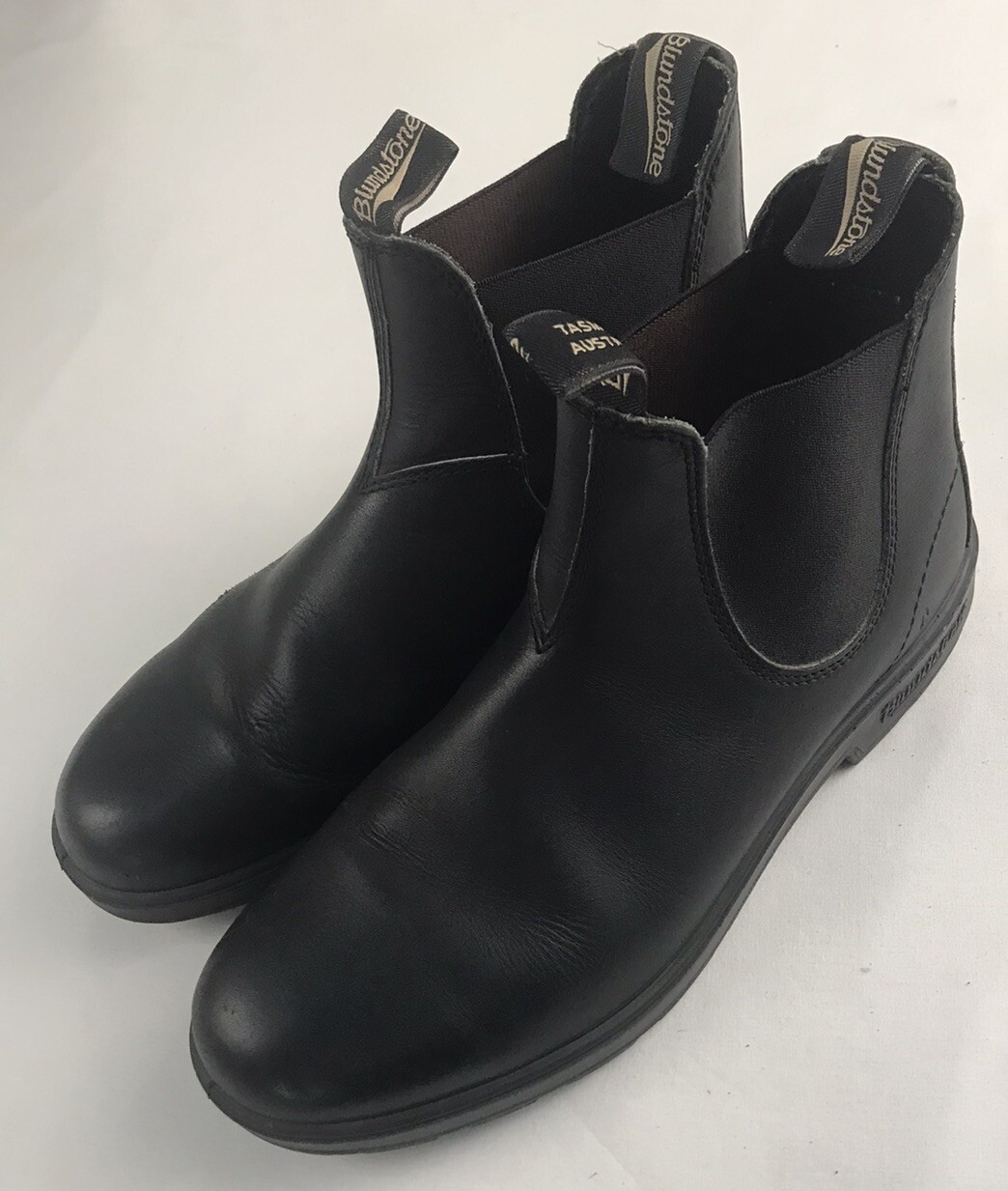 Blundstone Black Leather Chelsea Boots US12 AUS11-image