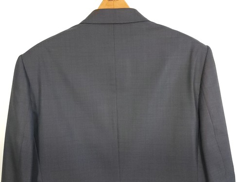 Traje Express Hombre Chaqueta 42R Gris Fotógrafo Ajustado Mezcla Lana Pantalones 34x32 - Imagen 6 de 24