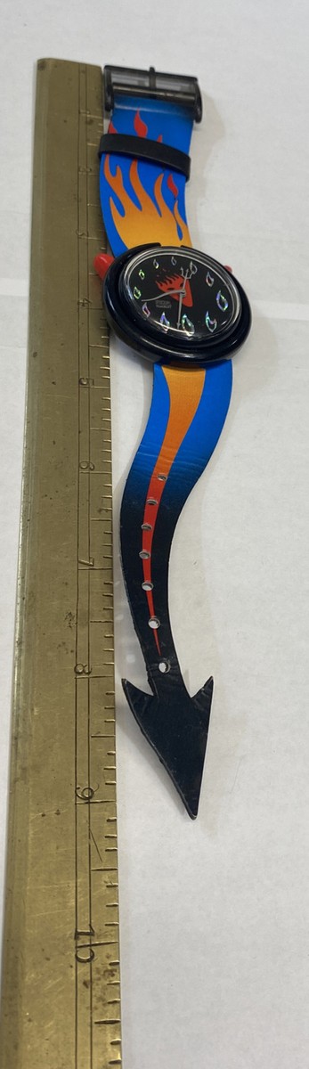 VINTAGE 1995 Swatch Halloween Special HOT STUFF PMB103 Watch New