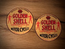 2x Shell Aufkleber Öl Vintage Hotrod Rat Rod Oldschool Oldtimer Rally Retro #294