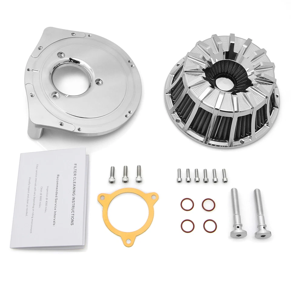 15 Spokes Air Cleaner For Harley FLHTK 08-16 FLHX FLTR FLHR 16-17 FXSB Breakout - Image 3 of 4