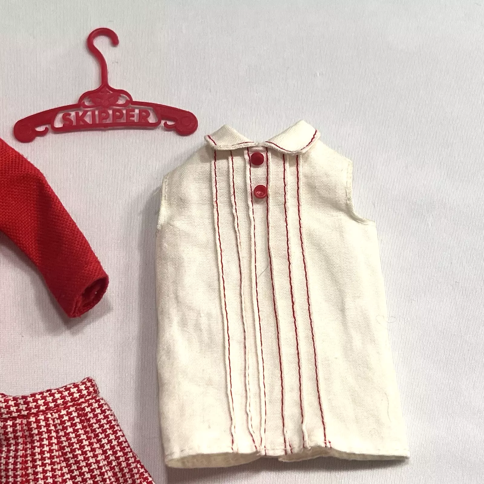 mattel vintage school girl skirt top shoes strap apple 