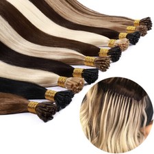 Stick I Tip Remy Human Hair Extensions I-Tip Pre Bonded Keratin Fusion Thick 1g
