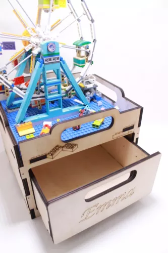LEGO Bausteinebox  mit Modellplatte Bausteine Box | Sortierbox