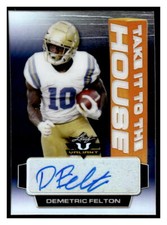 2021 Leaf Valiant #TH-DF2 Demetric Felton Take It To The House Navy Blue #/35