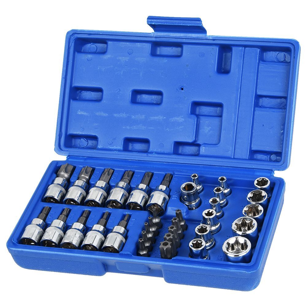 DAYUAN 34-teiliges Torx Steckschlüssel-Set – Innen-/Außensechskant & Bits Für Profis Und Hobbywerkstatt