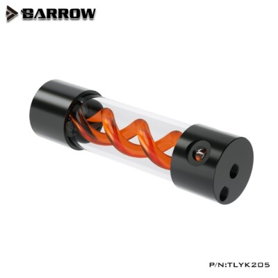 Barrow T-VIRUS Acrylic Double Helix Reservoir 205mm x 50mm TLYK205 Orange Helix