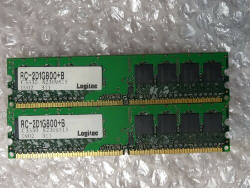 2x 2GB = 4GB RAM PC Speicher DDR2-800 Mhz PC6400 CL6 240 pin von Ligitec - Bild 1 von 2