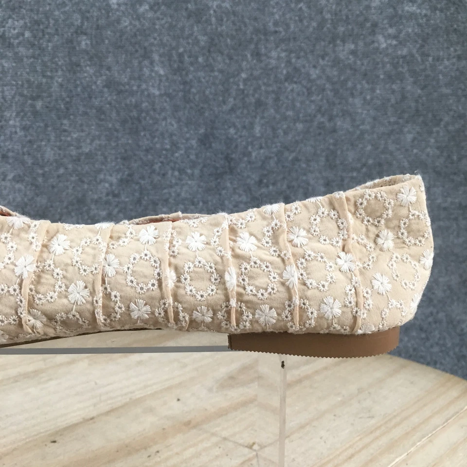 Korks Shoes Womens 9.5 M Kork Ease Ballet Flats CBWJ21 Beige Fabric Slip On - Image 3 of 4