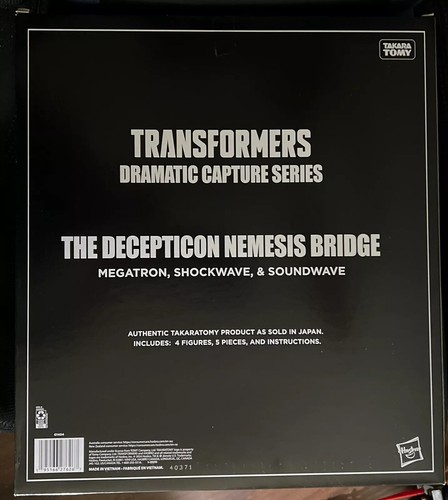 Transformers Dramatic Capture Series Nemesis Bridge Megatron Shockwave Soundwave - Picture 9 of 9