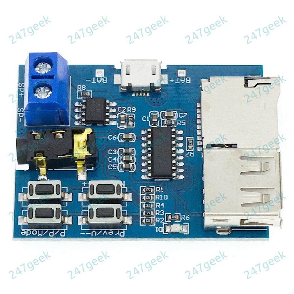 🇬🇧 MP3 player module 2W Amp Speaker Terminals uses USB or microSD (TFcard) UK - Image 4 of 4