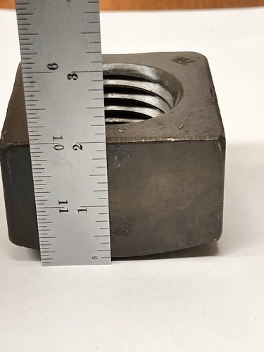 (1) 2"-4.5 Tuercas Cuadradas Patrón Pesado Acero Liso 2 -4 1/2 TUERCA CUADRADA (3-1/8 x 2) - Imagen 5 de 10