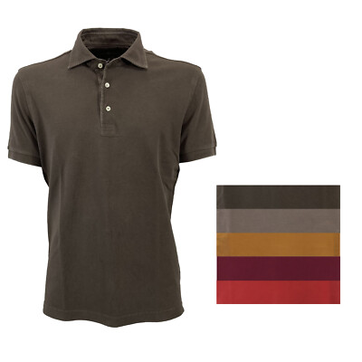 DELLA CIANA Herren Poloshirt Halbarm Piquet 41/201A 100% Baumwolle MADE IN ITALY - 2 