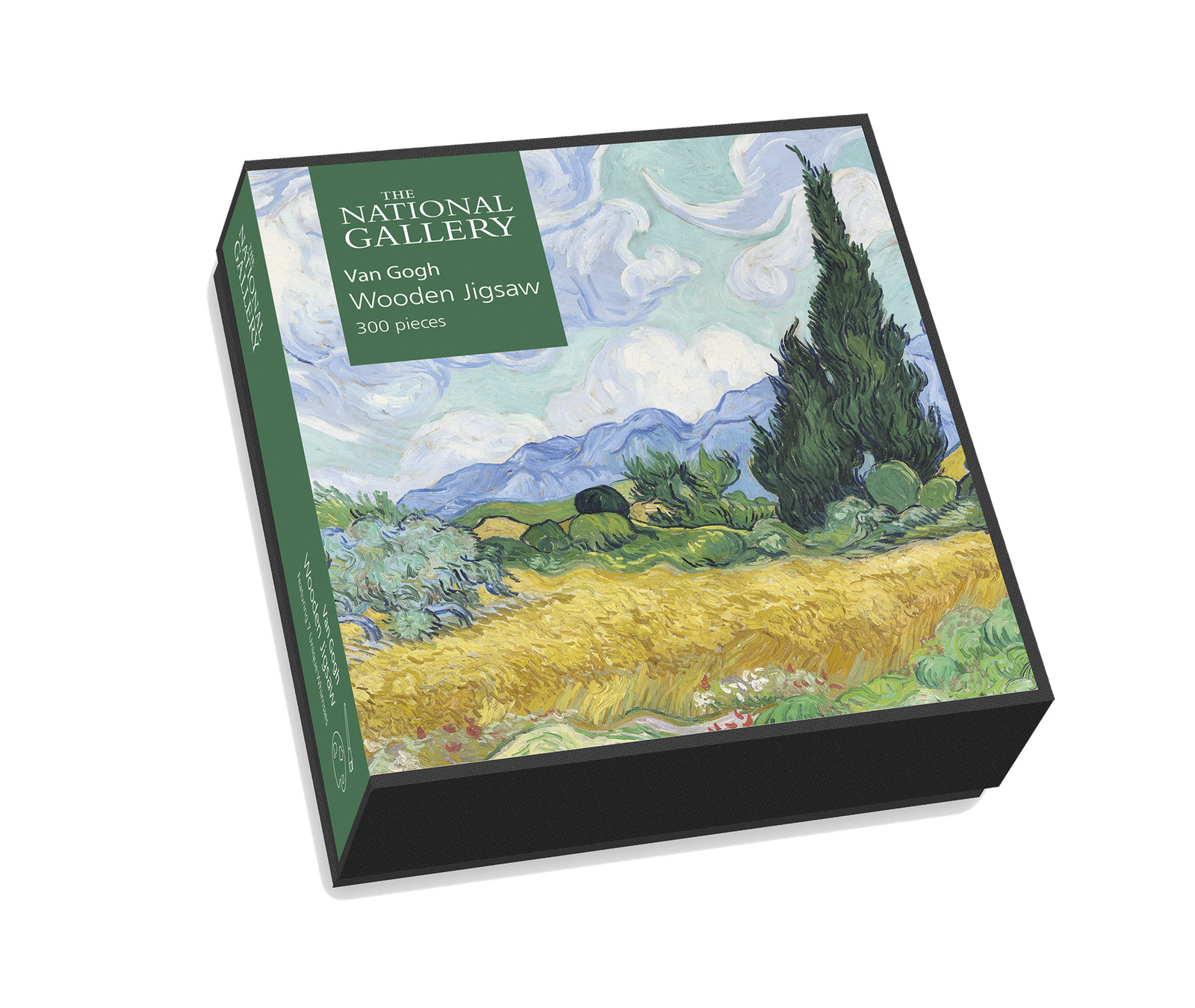 A Wheatfield, with Cypresses - National Gallery 300 Piece Wooden Jigsaw Puzzle