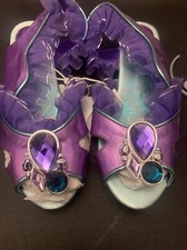 Disney Store Ariel The Little Mermaid Costume Dress Shoes Ruffles Gem Princess