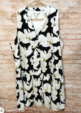 Nine West Drop Waist Ruffle Above Knee/Mini Dresses Size L