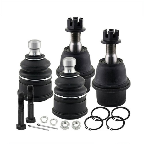 4pc Front Upper and Lower Ball Joints For GMC Envoy Chevy Trailblazer