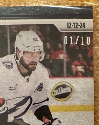 2024-25 NHL TOPPS NOW® Sticker #60 🏒 Nikita Kucherov 🏒 Lightning BLUE ICE 1/10 - Picture 3 of 8