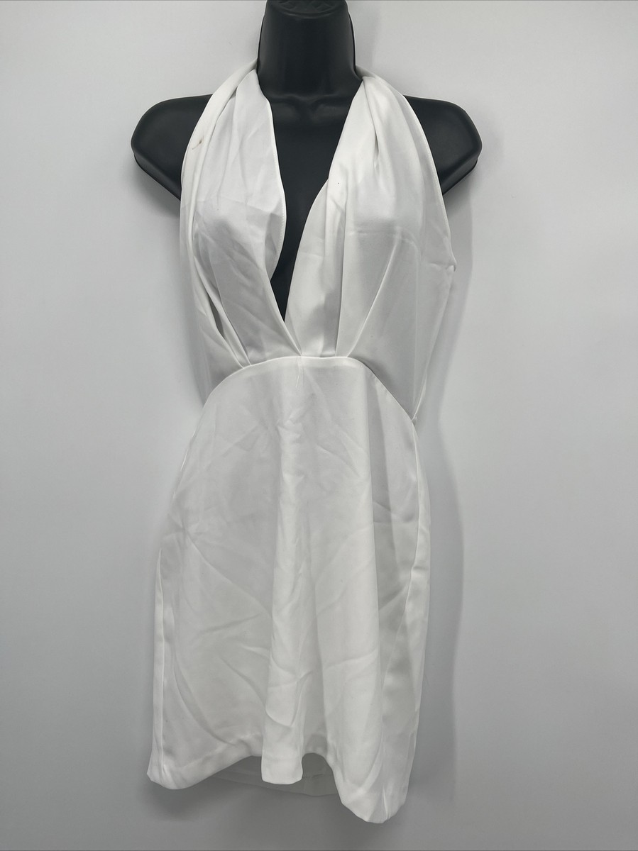 mezcal dress in ivory Amanda Uprichid Women's Halter Neck Sleeveless Mini Size S μιντι_φορεμα