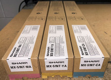 Set of Genuine Sharp MX51NTMA Magenta / MX51NTYA Yellow / MX51NTCA Cyan Toners