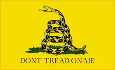 10inx6.25in Gadsden Flag Decal Bumper Sticker Vinyl Truck Decals Window Stickers