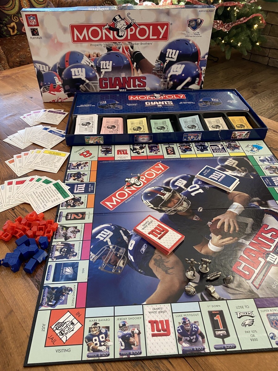NY Giants Monopoly Collectors Edition 2006 NFL USAopoly New York