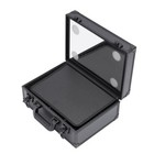 Brand New Makeup Case  & Mirror of 4 LED Lights Travel Black USPS Fast Shipping