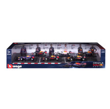 New Burago Oracle Red Bull Racing Formula 1 F1 1:43 Scale Die Cast Metal-6 cars