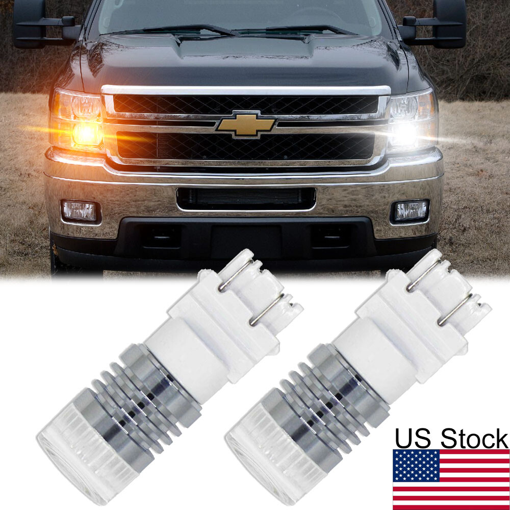 3157 LED Turn Signal Bulbs 2x 3157 LED Switchback Turn Signal Bulbs | Amber/White For Chevy Silverado 1999-2013 1999-2013 Chevy Silverado Lights - Foto 11