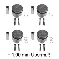 Kolbensatz +1,0 Mit Pleuelschrauben FüR Vw 1.6 Td / 1.6 D Audi Jx 068107091AB