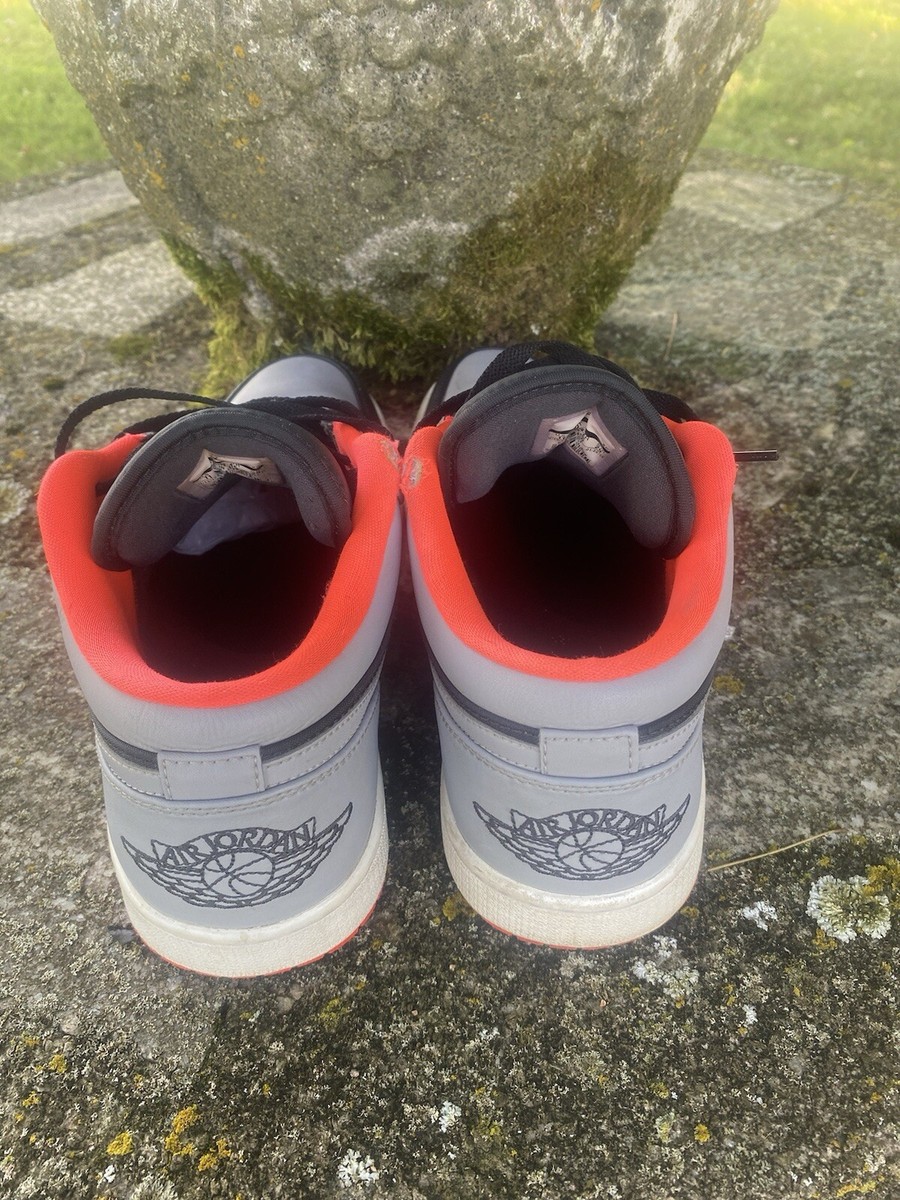 Mens Size 11 - Air Jordan 1 Low Wolf Grey Infrared - 553558-022 | eBay