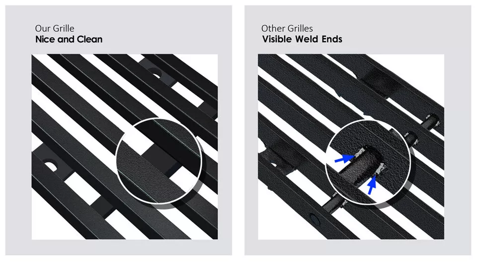 Fits 1994-1999 GMC Sierra Pickup/Suburban/Yukon Black Stainless Billet Grille - Image 4 of 4