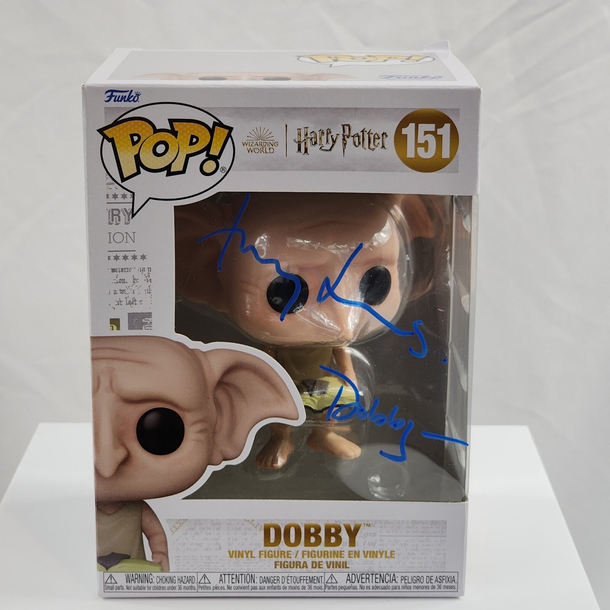 Toby Jones Dobby Harry Potter Signed Autographed Funko POP 151