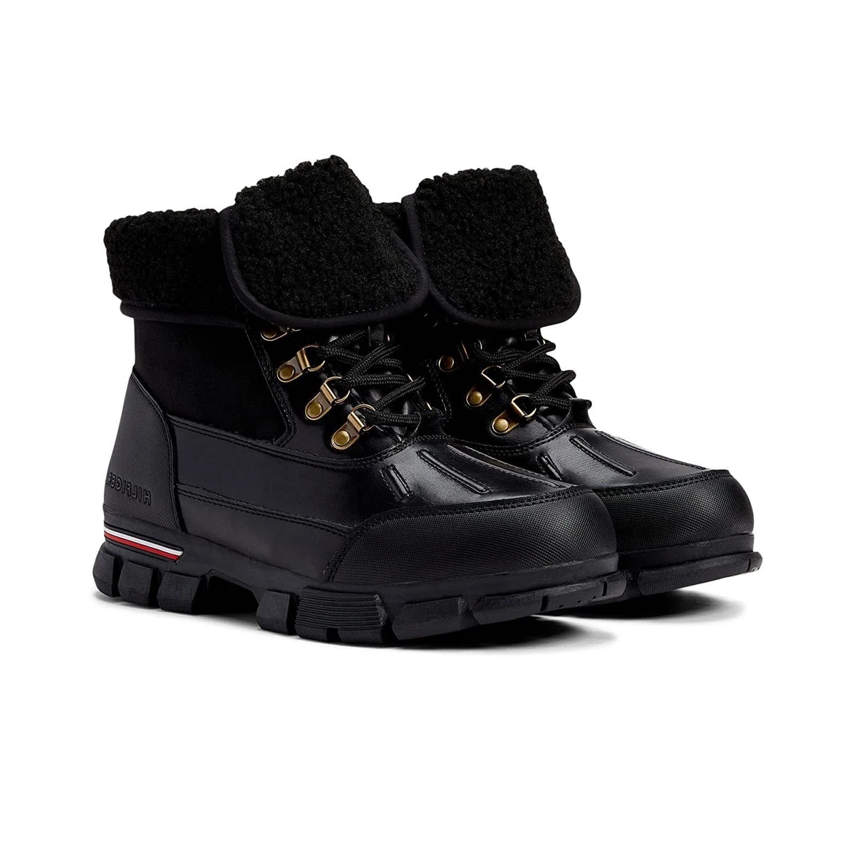 Tommy hilfiger lace up cheap booties