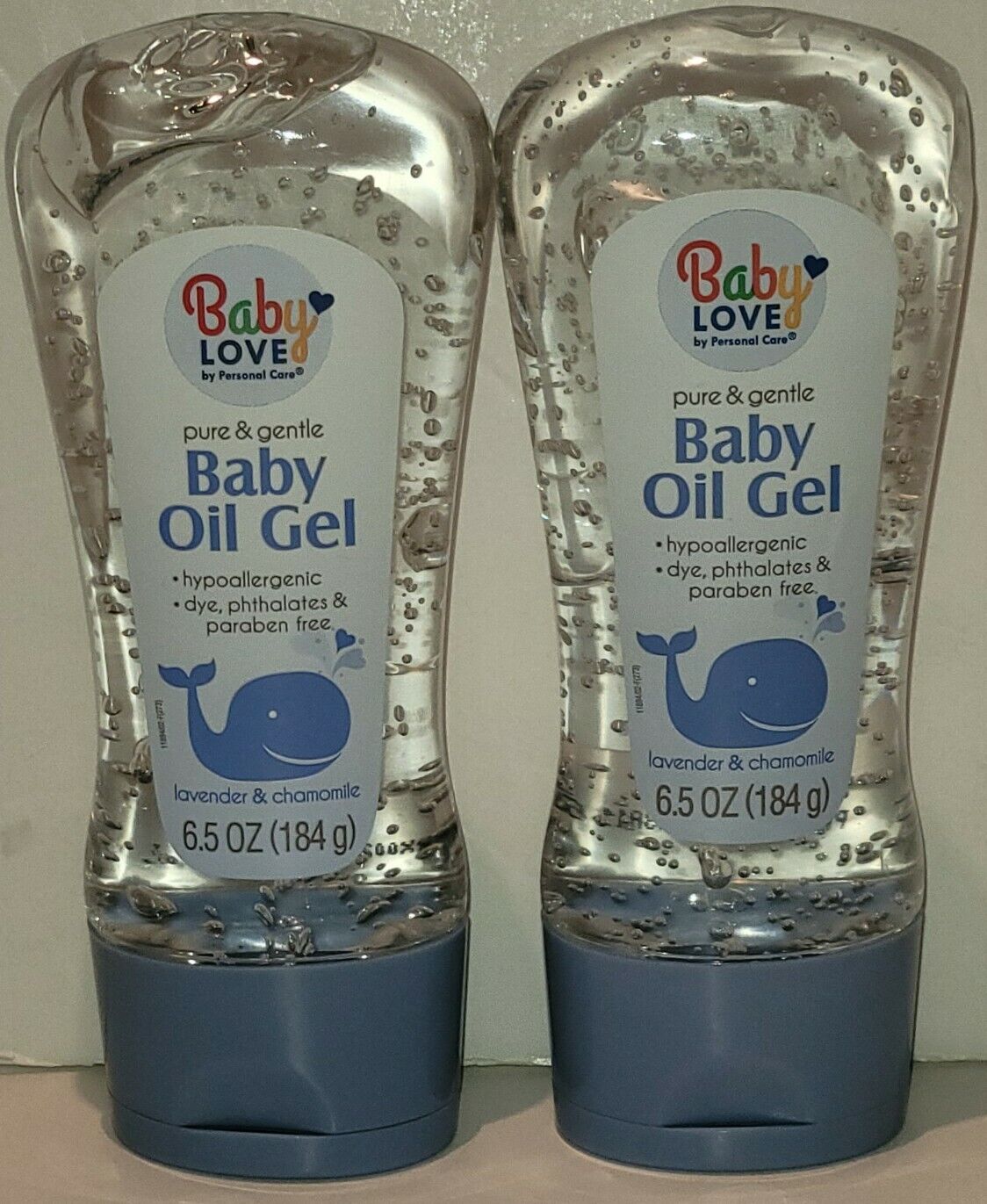 Baby Love Pure & Gentle Baby Oil Gel Lavander & Chamomile 6.5 oz 2 Pk